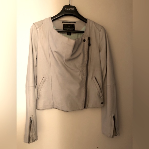 Maison Scotch mint leather jacket - Picture 2 of 16